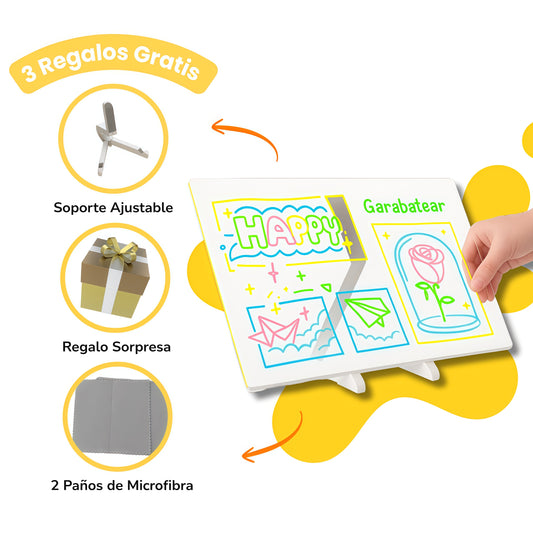 Pizarra Mágica de Luz LED para Niños